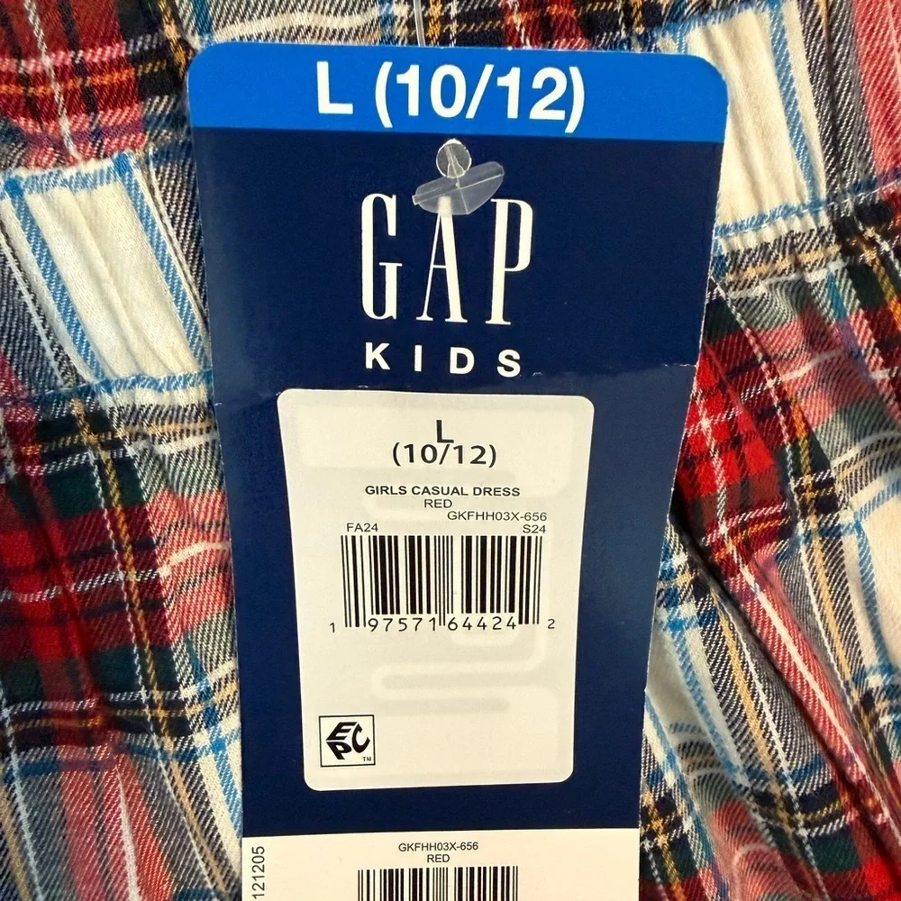 NWT Gap Plaid Dress Size 10/12